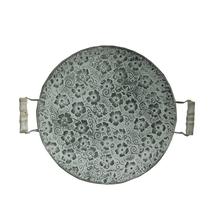 Bandeja Decorativa Redonda de Metal Wokex - 28cm - Estilo Antigo