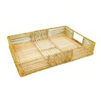 Bandeja Decorativa Retangular 46cm Alga Marinha Bandeja Decorativa Retangular 46cm Alga Marinha