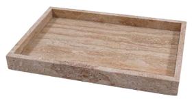 Bandeja Decorativa Retangular em Pedra 30cm KU0072 BTC