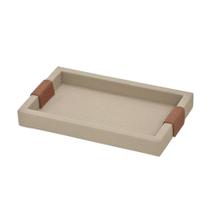 Bandeja Decorativa Retangular Mdf Bege 27cm 15124-PL Bandeja Decorativa Retangular Mdf Bege 27cm 15124-PL