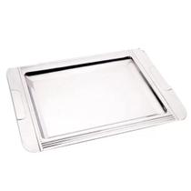 Bandeja Decorativa Servir Café Da Manhã Na Cama Aço Inox40Cm