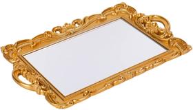 Bandeja decorativa Sooyee Gold Mirror 15,3 x 9,8 cm com alça Bandeja decorativa Sooyee Gold Mirror 15,3 x 9,8 cm com alça