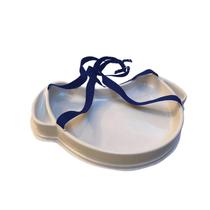 Bandeja Degustação Meia Lua Com Alça Na Cor Azul Bandeja Degustação Meia Lua Com Alça Na Cor Azul