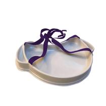 Bandeja Degustação Meia Lua Com Alça Na Cor Violeta Escuro Bandeja Degustação Meia Lua Com Alça Na Cor Violeta Escuro