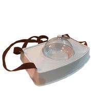 Bandeja Degustação Tampa - Modelo Cloche Alça Na Cor Marrom