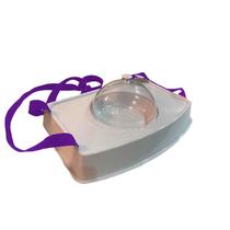 Bandeja Degustação Tampa - Modelo Cloche Alça Na Cor Roxo