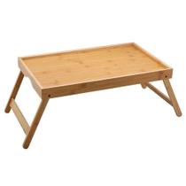 Bandeja Dobravel Com Pes De Bambu 50x30x20cm Para Cafe Bandeja Dobravel Com Pes De Bambu 50x30x20cm Para Cafe