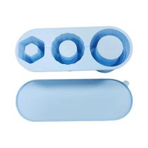 Bandeja Dobrável de Silicone para Cubos de Gelo - 3 Grades para Copo Stanley