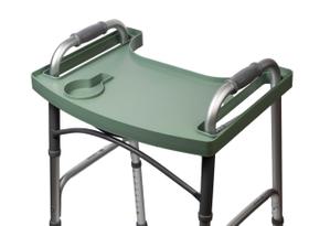 Bandeja Dobrável Walker Sigo Green para Andador - com Porta-Copos
