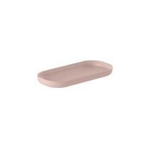 Bandeja Dual Oval em Poliestireno Rosa Duna 16,4x8x1,75cm - Ou