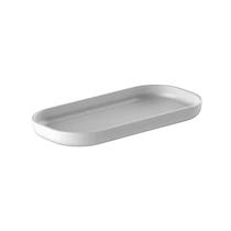 Bandeja Dual Porta Dispenser Objetos Pequenos Lavabo Banheiro Penteadeira Closet Ou - Branco
