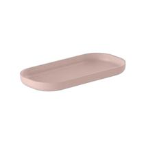 Bandeja Dual Porta Dispenser Objetos Pequenos Lavabo Banheiro Penteadeira Closet Ou - Rosa Duna