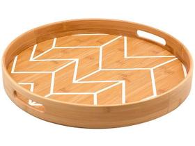 Bandeja em Bambu Redonda 35cm - Oikos