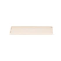 Bandeja em ceramica bege 32 cm