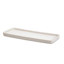 Bandeja em ceramica minimalista branca Bandeja em ceramica minimalista branca