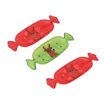Bandeja em Forma de Bala Sortida 3 Peças 13x35.5cm Acrílico Wincy Natal Bandeja em Forma de Bala Sortida 3 Peças 13x35.5cm Acrílico Wincy Natal
