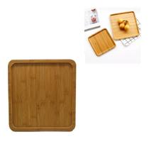 Bandeja em Madeira Quadrada Tábua Para Cozinha 30cm