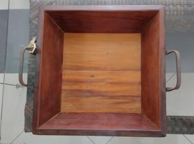 Bandeja em madeira rústica