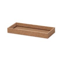 BANDEJA EM MDF COM CORTICA E VIDRO 28,5cm