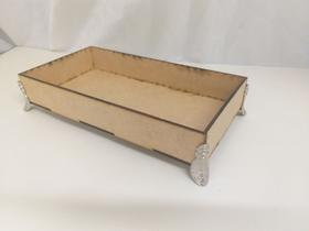 Bandeja em mdf com pés Bandeja em mdf com pés