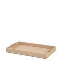 Bandeja em MDF com Revestimento em PU Bege 3,5x33x19cm - Mart