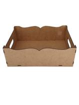 Bandeja em MDF cru 32cm x 24,5cm x 11cm - Cortado a Laser