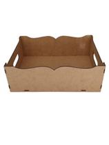 Bandeja em MDF cru 32cm x 24,5cm x 11cm - Cortado a Laser