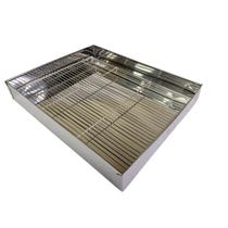Bandeja Escorredor de Óleo Fritura Inox com Grade Reforçada Tamanho:30x40 Bandeja Escorredor de Óleo Fritura Inox com Grade Reforçada Tamanho:30x40