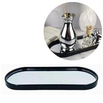Bandeja Espelhada Banheiro Lavabo Oval Decorativa Multiuso