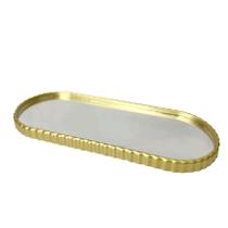 Bandeja Espelhada Banheiro Lavabo Oval Decorativa Multiuso Bandeja Espelhada Banheiro Lavabo Oval Decorativa Multiuso