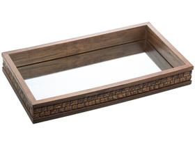 Bandeja Espelhada de Madeira Decorativa Retangular Woodart Coquinho 31x41cm Bandeja Espelhada de Madeira Decorativa Retangular Woodart Coquinho 31x41cm