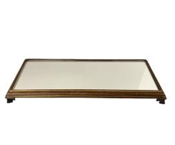 Bandeja Espelhada de Madeira Envernizada - Retangular para Lavabo / Bar / Sala