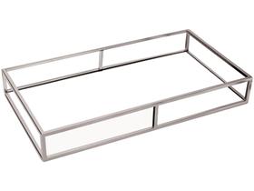 Bandeja Espelhada de Metal Decorativa Retangular - Mart 09630 40x26cm Bandeja Espelhada de Metal Decorativa Retangular - Mart 09630 40x26cm