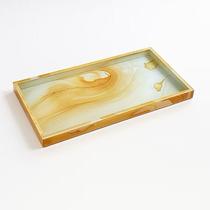Bandeja espelhada decorativa 40x20x3