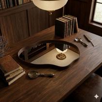 Bandeja Espelhada Decorativa Orgânica Grande Paris com material ecológico Modelos Variados Bandeja Espelhada Decorativa Orgânica Grande Paris com material ecológico Modelos Variados