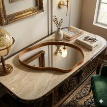 Bandeja Espelhada Decorativa Orgânica Grande Paris com material ecológico Modelos Variados Bandeja Espelhada Decorativa Orgânica Grande Paris com material ecológico Modelos Variados