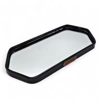 Bandeja Espelhada Decorativa Preta Sala Lavabo 24cm Bandeja Espelhada Decorativa Preta Sala Lavabo 24cm