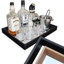 Bandeja Espelhada Decorativa Retangular 33x43cm Bandeja Espelhada Decorativa Retangular 33x43cm