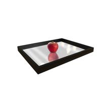 Bandeja Espelhada Madeira 26x40,5cm Sem Alça Decoração Luxo