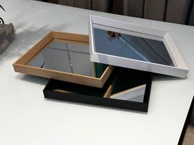 Bandeja Espelhada Madeira 38x30x4cm Sem Alça Decoração Luxo Bandeja Espelhada Madeira 38x30x4cm Sem Alça Decoração Luxo