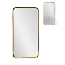 Bandeja espelhada retangular dourada 40x20cm hauskraft - haüskraft