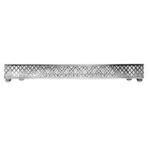 Bandeja Espelho Marbella Wolff 32cm x 20cm Prateada Metal