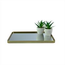 Bandeja Espelho Multiuso Porta Objetos Sala Banheiro Luxo Bandeja Espelho Multiuso Porta Objetos Sala Banheiro Luxo