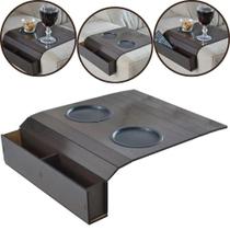 Bandeja Esteira Suporte Porta Copos E Controle Braço Sofá Bandeja Esteira Suporte Porta Copos E Controle Braço Sofá