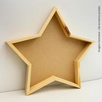 Bandeja Estrela MDF Decorativa Mesa Posta Petiscos Doces Festas Personalizável