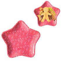 Bandeja Estrela Petisqueira Decoração Natalina em Melamina