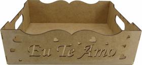 Bandeja Eu Te Amo Decoração Café Manhã 29x23x9 Mdf