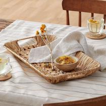 Bandeja Fibra Natural Jacinto de Água 46X25X4,5Cm Rafimex