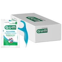 Bandeja Fio Dental com Haste Flossers Multiple Action 48 Saches