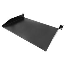 Bandeja Fixa Frontal 1U 19" x 250mm - Preto - WJ Moreira